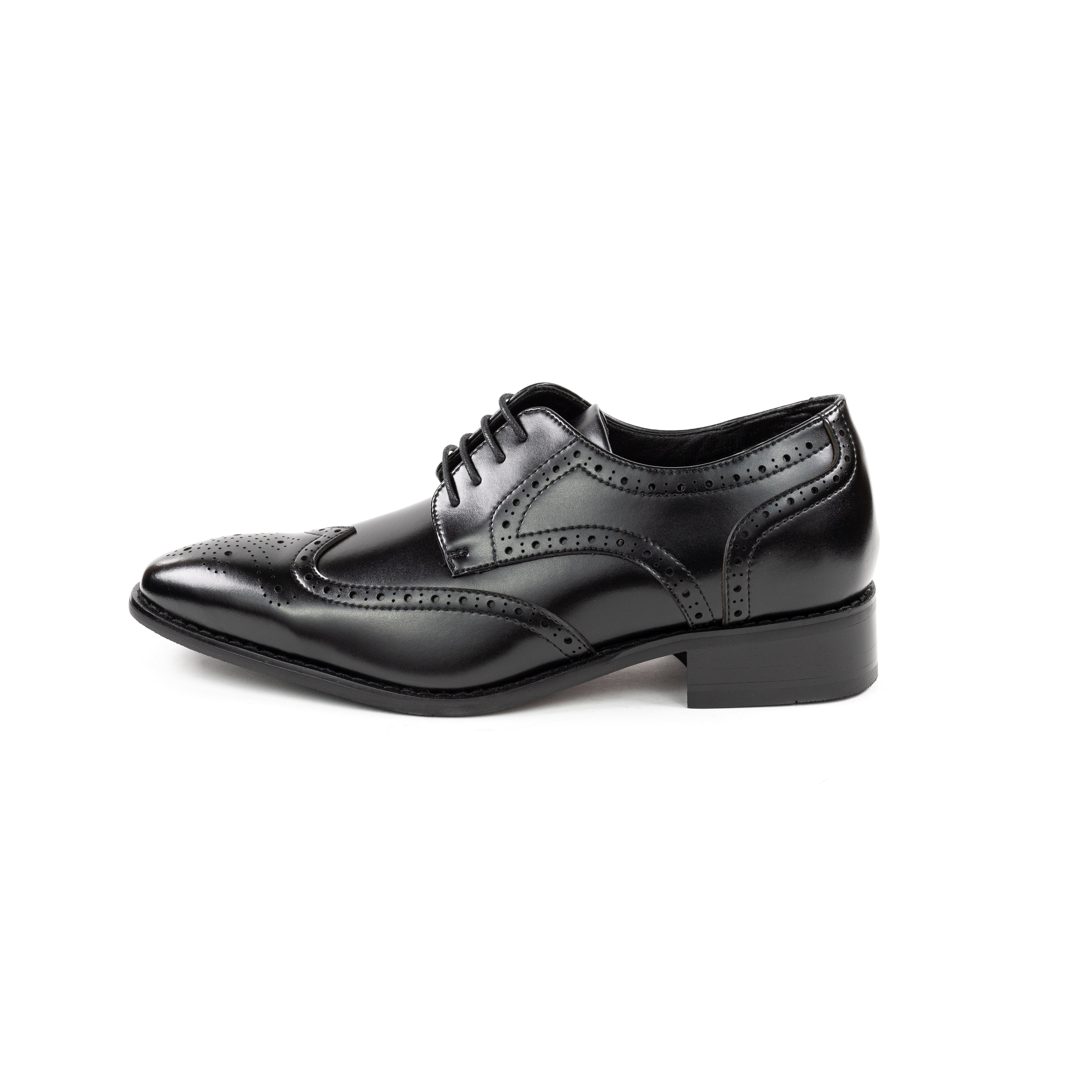 Oxford Brogues Schwarz (6.3 zm Höhen-Boost)