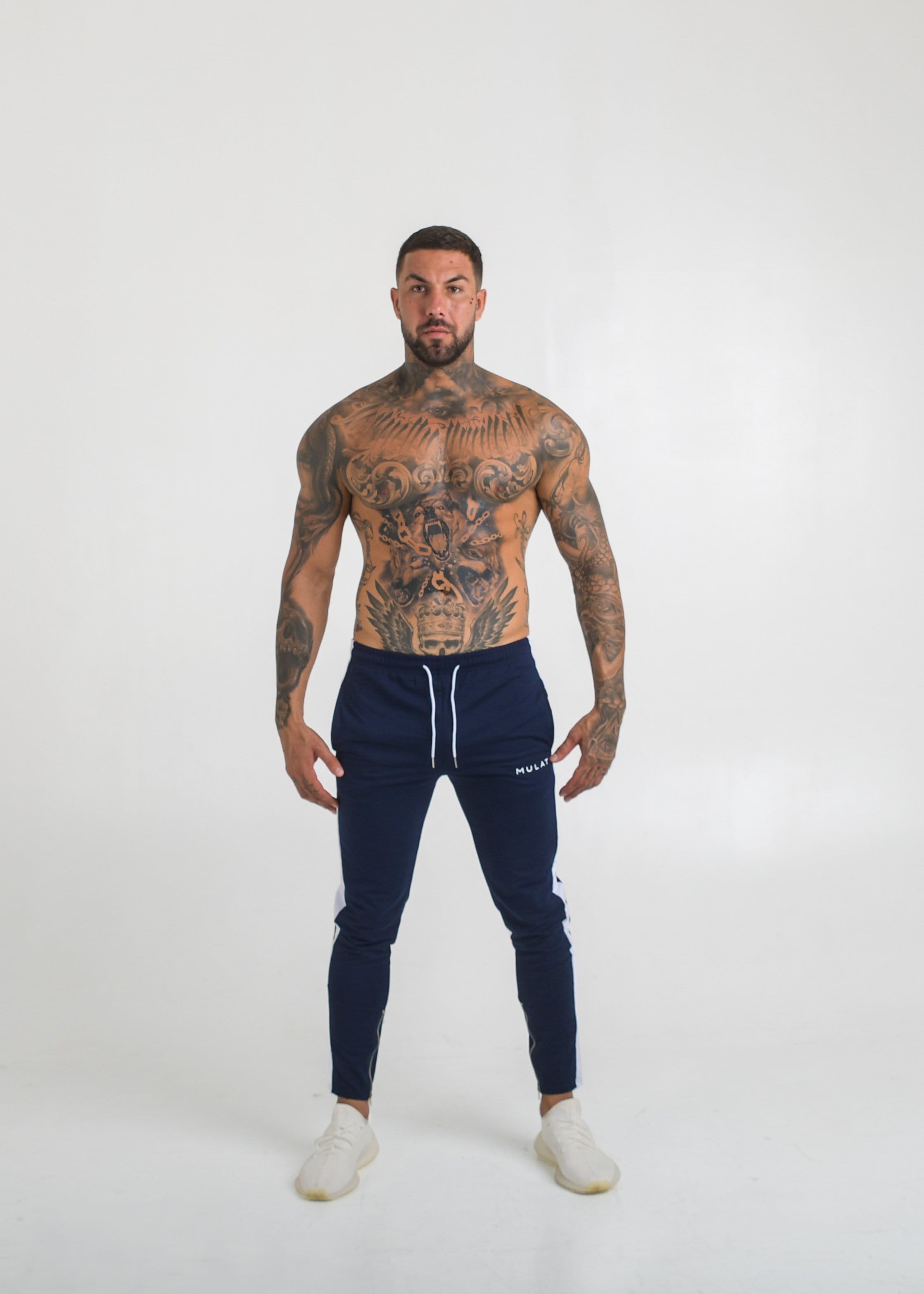 Mulat Mulat Essentials Gym Pants - Navy 