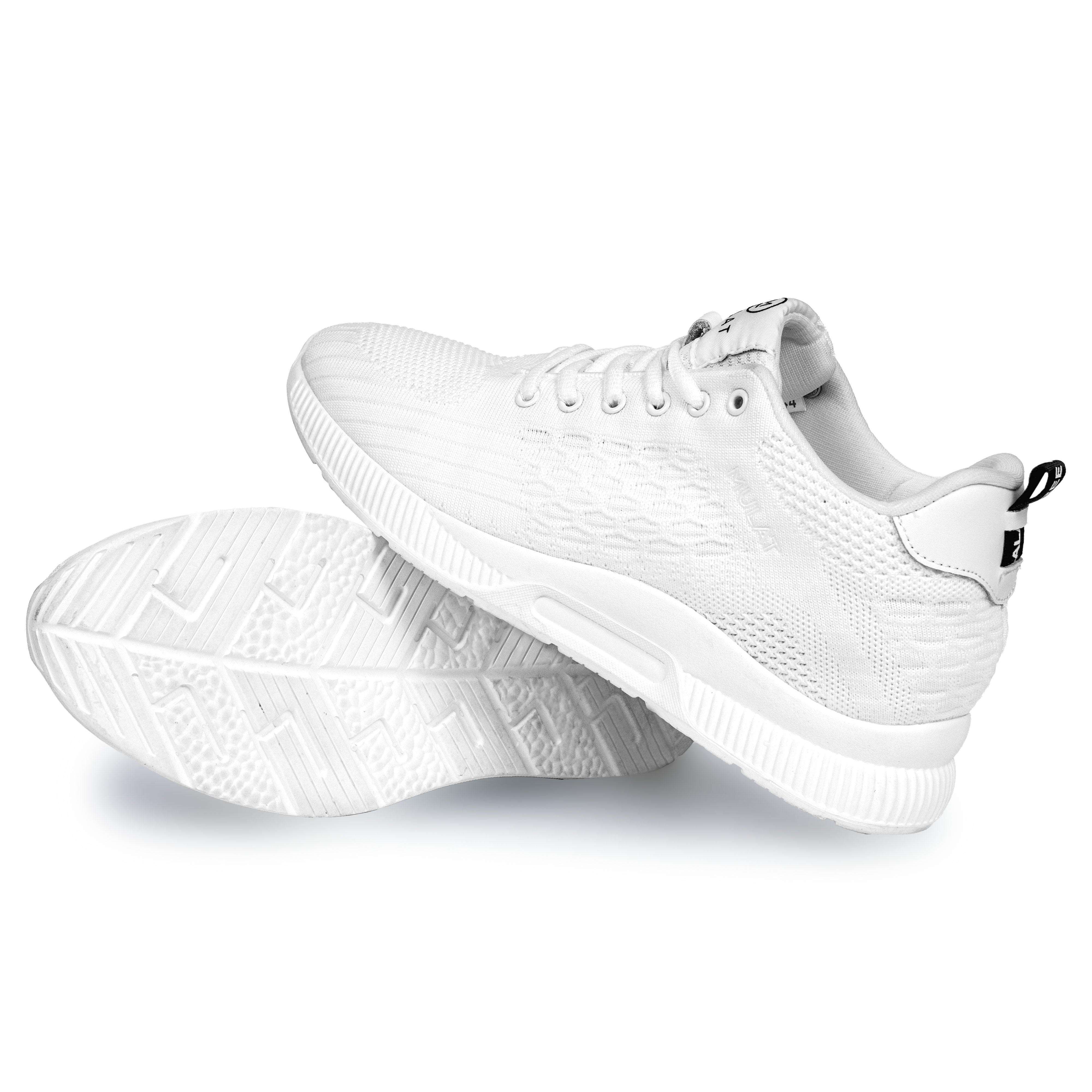 MULAT ULTRAPLEX SNEAKERS WEISS (6 cm HÖHEN-BOOST)