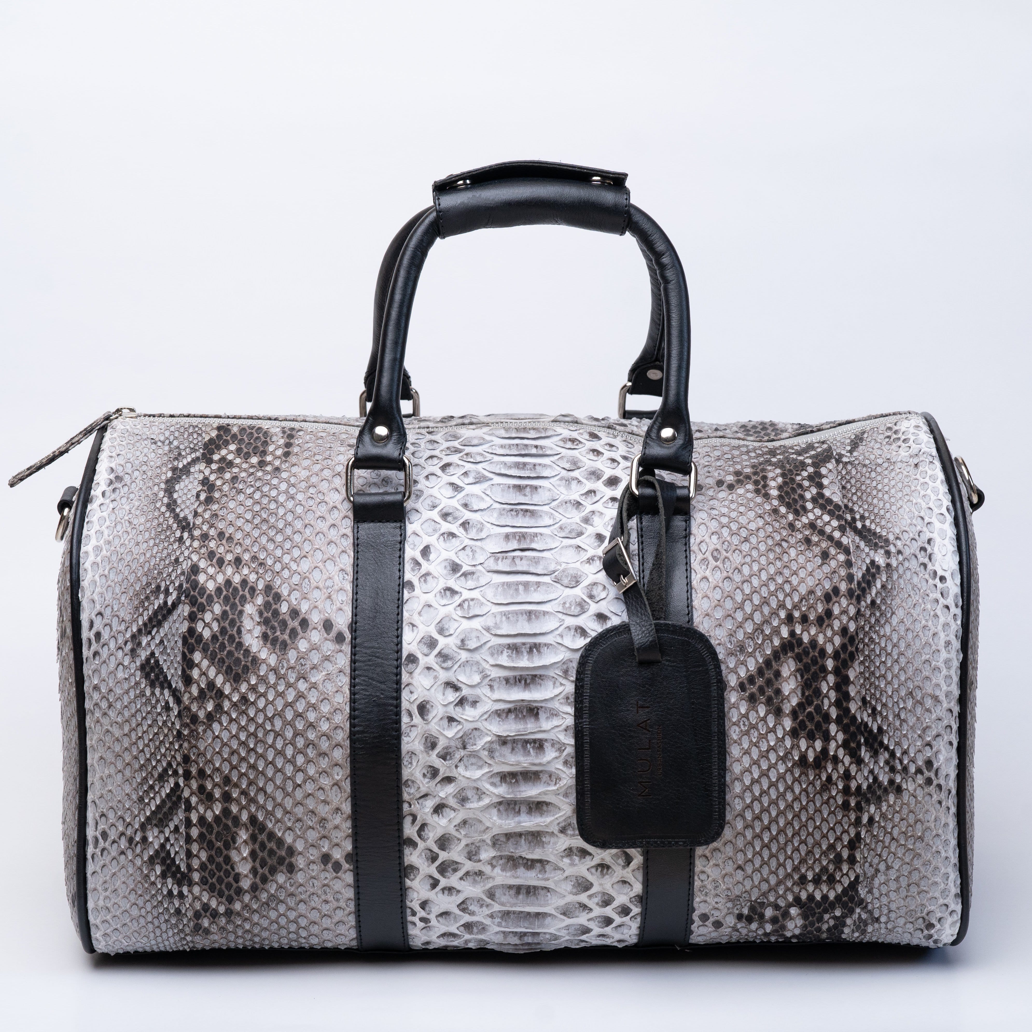 Mulat MULAT White Python Duffel Bag 